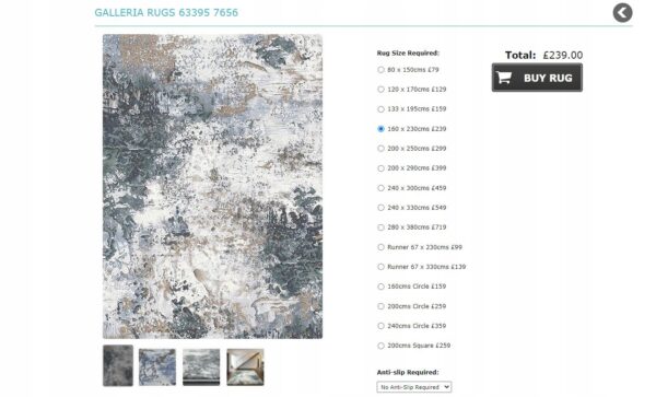 RAGOLLE GALLERIA 7656 Dywan strukturalny, abstrakcyjny 160x230 cm - obrazek 12