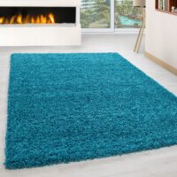 JEDNOBARWNY PRZYTULNY DYWAN DO BIURA SALONU turkusowy PACO HOME SKY 250 240x320 cm - obrazek 8