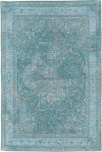 WESTWING PALERMO Dywan bawełniany szenilowy orientalny perski w stylu VINTAGE turkusowy niebieski zielony 120x180 cm - obrazek 6