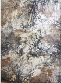Abstrakcyjny, lśniący dywan w stylu GLAMOUR beżowy złoty GAŁĘZIE 160x220 cm - obrazek 9