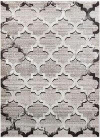 Postarzany dywan w stylu orientalnym z motywem marokańskiej koniczyny. Beżowy brązowy 160x220 cm - obrazek 12