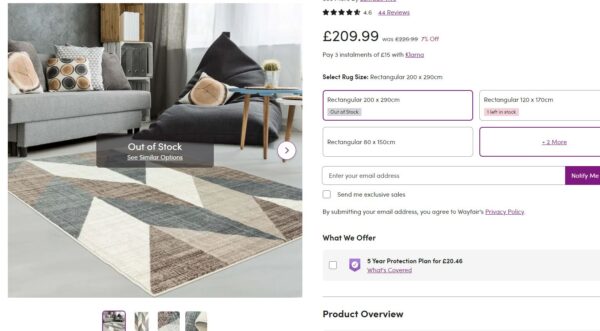 Dywan CARPET CITY INSPIRATION wzór w jodełkę kremowy brązowo-szary 200x290 cm - obrazek 10