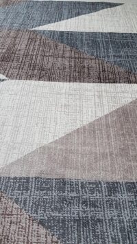 Dywan CARPET CITY INSPIRATION wzór w jodełkę kremowy brązowo-szary 200x290 cm - obrazek 6