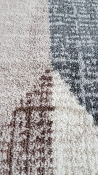 Dywan CARPET CITY INSPIRATION wzór w jodełkę kremowy brązowo-szary 200x290 cm - obrazek 8