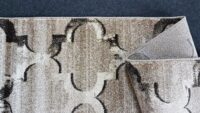 Postarzany dywan w stylu orientalnym z motywem marokańskiej koniczyny. Beżowy brązowy 160x220 cm - obrazek 10