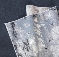 Nowoczesny, strukturalny dywan w stylu LOFT w odcieniach szarości i czerni. Motyw gałęzi - obrazek 14