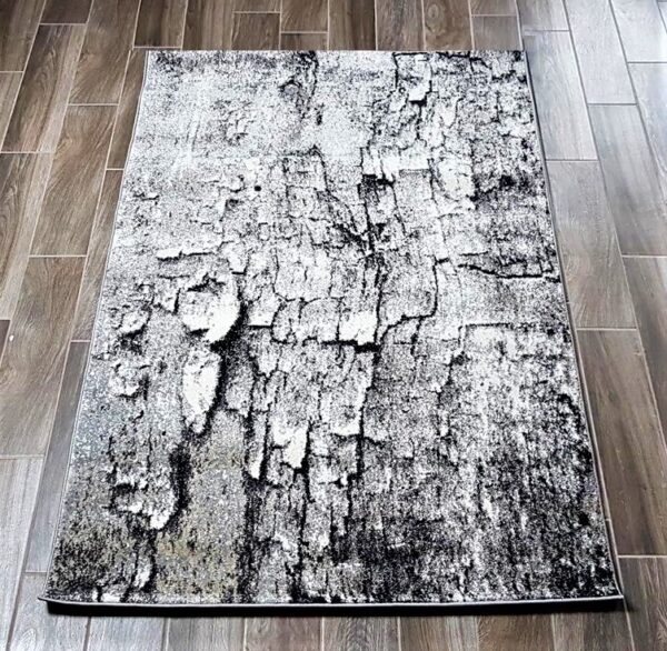 Nowoczesny dywan w stylu INDUSTRIALNYM, LOFT, szary czarny beżowy 120x180 cm - obrazek 3