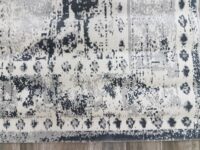 ORIENTALNY DYWAN BELGIJSKI W STYLU VINTAGE z motywem medalionu szary kremowy beżowy VALENCIA 200x290 cm - obrazek 9