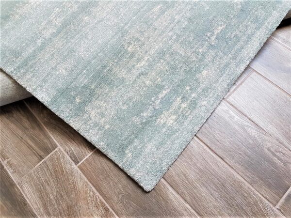 ELEGANCKI, ponadczasowy, belgijski dywan HYKKON Tiffany Shaggy Duck Egg Blue 160x230 cm - obrazek 5