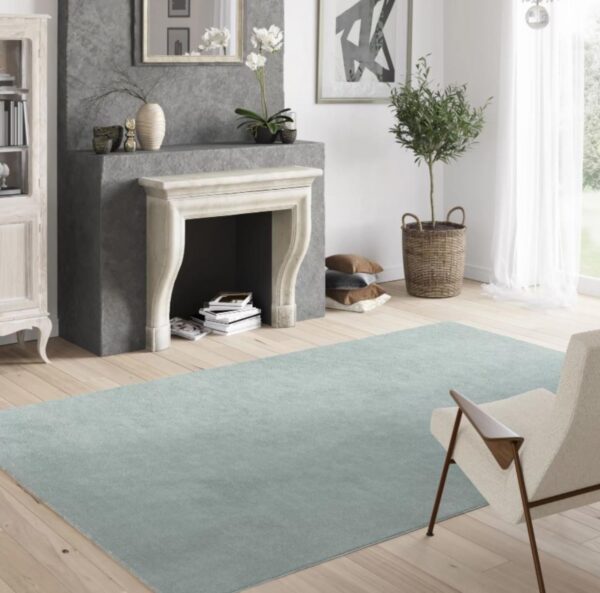 ELEGANCKI, ponadczasowy, belgijski dywan HYKKON Tiffany Shaggy Duck Egg Blue 160x230 cm - obrazek 8
