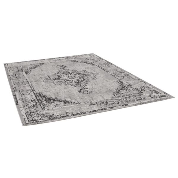Nowoczesny, orientalny dywan belgijski w postarzanym stylu VINTAGE MANDALA MEDALION kremowy, beżowy, szary 200x290 cm - obrazek 5