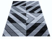 Nowoczesny, tkany, geometryczny dywan w odcieniach szarości i czerni 240x330 cm - obrazek 4