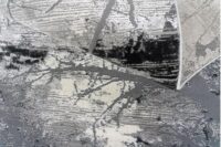 Nowoczesny, strukturalny dywan w stylu LOFT w odcieniach szarości i czerni. Motyw gałęzi - obrazek 6