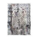 Dywan strukturalny w postarzanym stylu VINTAGE, szary, kolorowy 120x180 cm