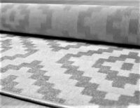 NOWOCZESNY PRZYJEMNY W DOTYKU dywan pokojowy geometryczny biały szary PACO HOME STELLA SV 160x220 cm - obrazek 10