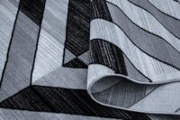 Nowoczesny, tkany, geometryczny dywan w odcieniach szarości i czerni 240x330 cm - obrazek 6