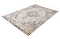 Nowoczesny, orientalny dywan belgijski w postarzanym stylu VINTAGE MANDALA MEDALION kremowy, beżowy, szary 200x290 cm - obrazek 8
