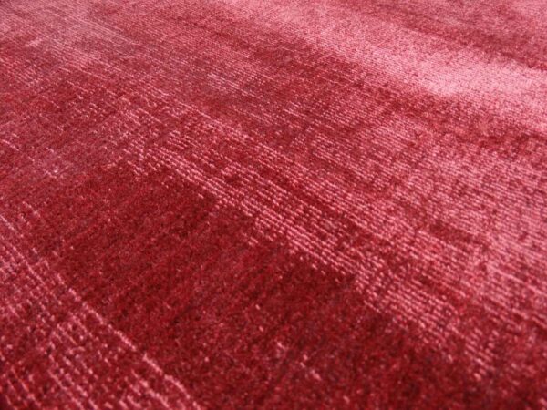 KAYOOM LUXURY RĘCZNIE TKANY ELEGANCKI LŚNIĄCY DYWAN WISKOZOWY GLAMOUR gruby gęsty gładki CZERWONY BORDO 200x290 cm - obrazek 8
