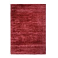 KAYOOM LUXURY RĘCZNIE TKANY ELEGANCKI LŚNIĄCY DYWAN WISKOZOWY GLAMOUR gruby gęsty gładki CZERWONY BORDO 200x290 cm - obrazek 2