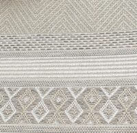 NOWOCZESNY ETNICZNY DYWAN SZNURKOWY W STYLU BOHO SKANDI beżowy kremowy CALGARY HEAVY DUTY 160x220 cm - obrazek 3