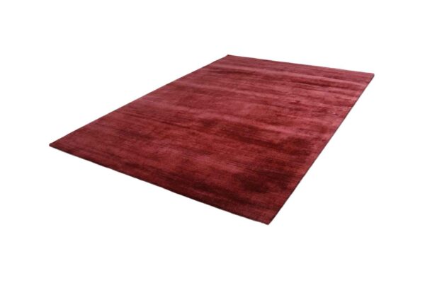 KAYOOM LUXURY RĘCZNIE TKANY ELEGANCKI LŚNIĄCY DYWAN WISKOZOWY GLAMOUR gruby gęsty gładki CZERWONY BORDO 200x290 cm - obrazek 9