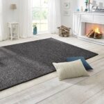 Ręcznie tuftowany, DESIGNERSKI DYWAN BT CARPET WOLLY o wyglądzie wełny, szary, antracytowy MELANŻ 140x200 cm