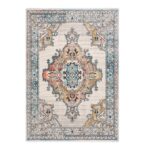 CARPET CITY NOVEL ARTYSTYCZNY dywan w tradycyjnym stylu VINTAGE kolorowy z frędzlami 200x290 cm