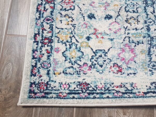 ORIENTALNY VINTAGE BIEGACZ DYWAN CHODNIK BIEŻNIK jasny szary niebieski fuksja SAFAVIEH MADISON 62x240 cm - obrazek 2