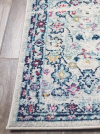 ORIENTALNY VINTAGE BIEGACZ DYWAN CHODNIK BIEŻNIK jasny szary niebieski fuksja SAFAVIEH MADISON 62x240 cm - obrazek 4