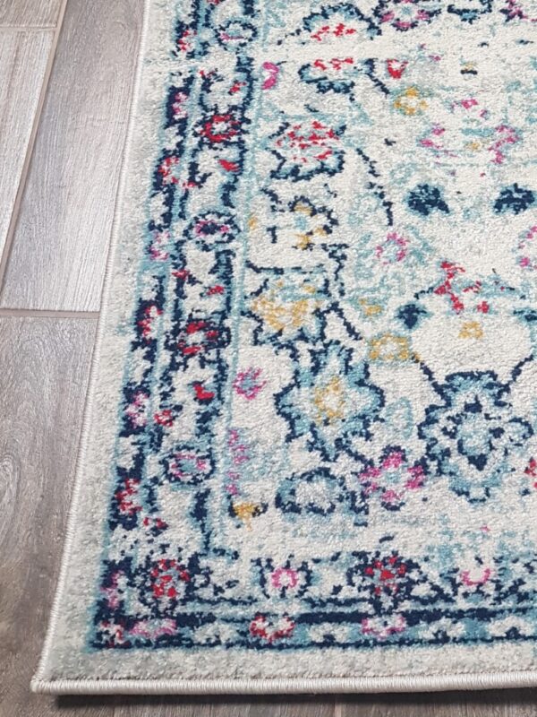 ORIENTALNY VINTAGE BIEGACZ DYWAN CHODNIK BIEŻNIK jasny szary niebieski fuksja SAFAVIEH MADISON 62x240 cm - obrazek 4