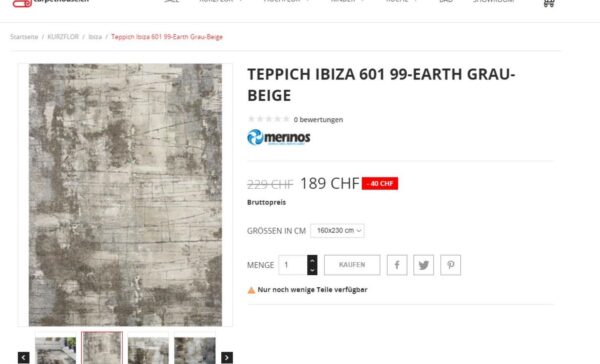 Dywan abstrakcyjny, nowoczesny MERINOS IBIZA 601 szary beżowy brązowy MARMUR ZIEMIA - obrazek 11