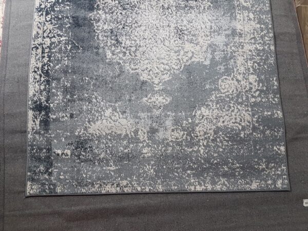 NOWOCZESNY dywan pokojowy VINTAGE barokowy granatowy szary 160x220 cm - obrazek 6