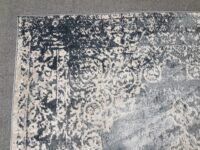 NOWOCZESNY dywan pokojowy VINTAGE barokowy granatowy szary 160x220 cm - obrazek 7