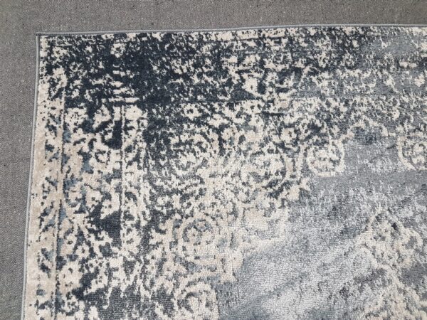 NOWOCZESNY dywan pokojowy VINTAGE barokowy granatowy szary 160x220 cm - obrazek 7
