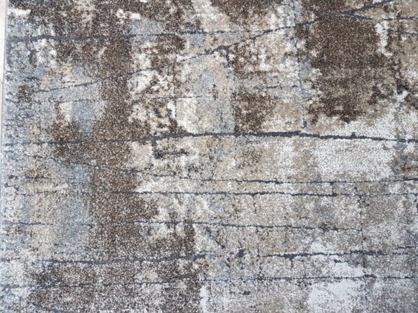 Dywan abstrakcyjny, nowoczesny MERINOS IBIZA 601 szary beżowy brązowy MARMUR ZIEMIA - obrazek 7