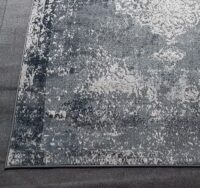 NOWOCZESNY dywan pokojowy VINTAGE barokowy granatowy szary 160x220 cm - obrazek 11