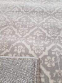 BELGIJSKI DYWAN ORIENTALNY PERSKI BAROKOWY W STYLU VINTAGE szary kremowy beżowy kwiatowe ornamenty KOMFORT VIVID - obrazek 11