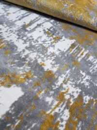 KUKOON RUGS ENZO nowoczesny, abstrakcyjny dywan do salonu MAZY złoty biały szary 190x290 cm - obrazek 13