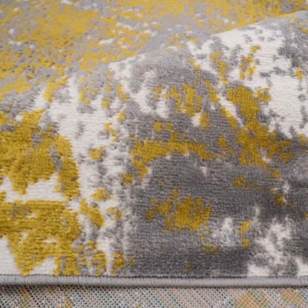 KUKOON RUGS ENZO nowoczesny, abstrakcyjny dywan do salonu MAZY złoty biały szary 190x290 cm - obrazek 4