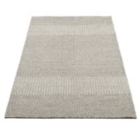 THEKO Trondheim RĘCZNIE TKANY WEŁNIANY dywan z wełny dziewiczej beżowy brązowy 130x190 cm - obrazek 4