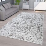 ORIENTALNY DYWAN DO SALONU w postarzanym stylu barokowym VINTAGE szary 200x280 cm