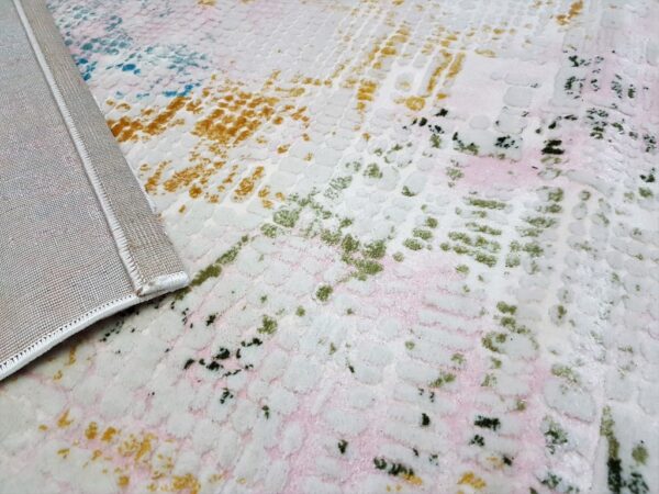 NOWOCZESNY NAKRAPIANY dywan do salonu GALAXY RAINBOW kremowy kolorowy 200x290 cm - obrazek 9