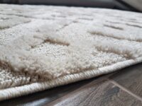 NOWOCZESNY DYWAN DWUPOZIOMOWY Z KRÓTKIM I DŁUGIM WŁOSIEM 3D w stylu boho skandi kremowy AYYILDIZ PISA - obrazek 5