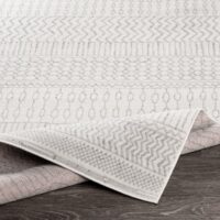 SURYA PISA COLLECTION Nowoczesny dywan pokojowy w stylu BOHO SKANDI etniczny szary 152x220 cm - obrazek 2