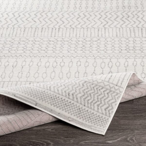 SURYA PISA COLLECTION Nowoczesny dywan pokojowy w stylu BOHO SKANDI etniczny szary 152x220 cm - obrazek 2