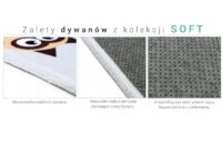 PLUSZOWY PUSZYSTY dywan antypoślizgowy dla dzieci KOLOROWY WZÓR W ZIMOWE SÓWKI na białym tle 140x200 cm - obrazek 13