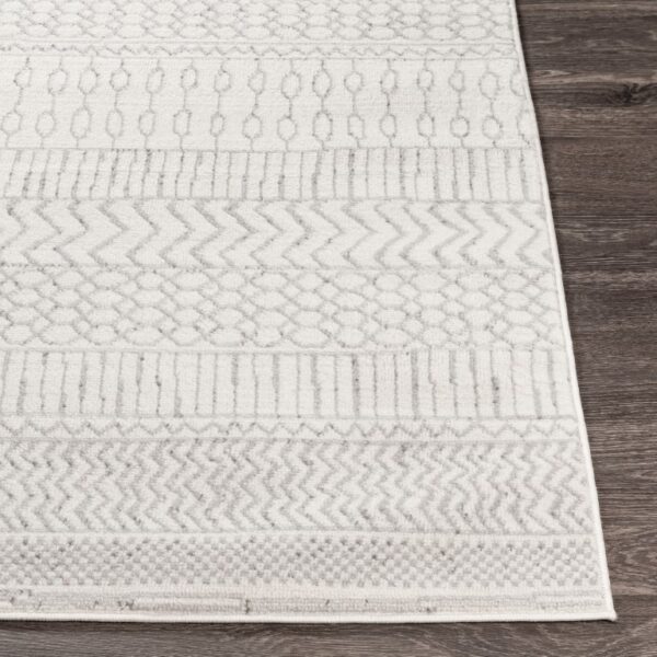 SURYA PISA COLLECTION Nowoczesny dywan pokojowy w stylu BOHO SKANDI etniczny szary 152x220 cm - obrazek 3