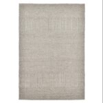 THEKO Trondheim RĘCZNIE TKANY WEŁNIANY dywan z wełny dziewiczej beżowy brązowy 130x190 cm