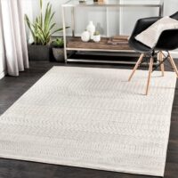 SURYA PISA COLLECTION Nowoczesny dywan pokojowy w stylu BOHO SKANDI etniczny szary 152x220 cm