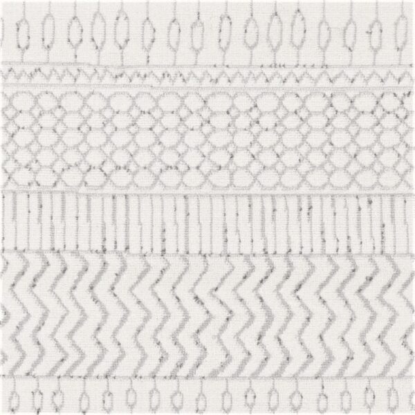 SURYA PISA COLLECTION Nowoczesny dywan pokojowy w stylu BOHO SKANDI etniczny szary 152x220 cm - obrazek 6